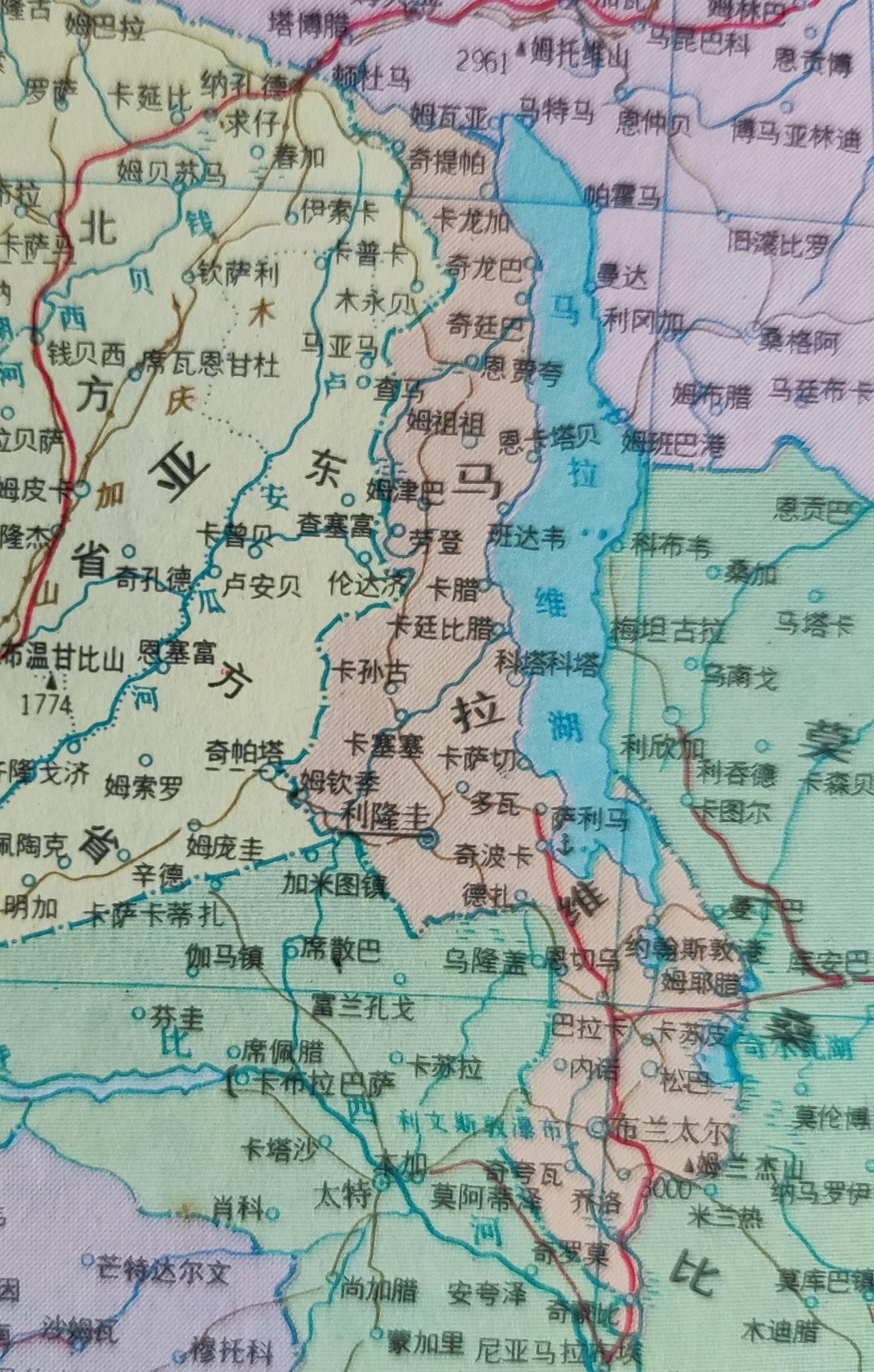 马拉维地图，揭示非洲内陆的独特风情