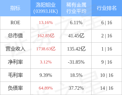 洛阳钼业股票，深度探究与前景展望