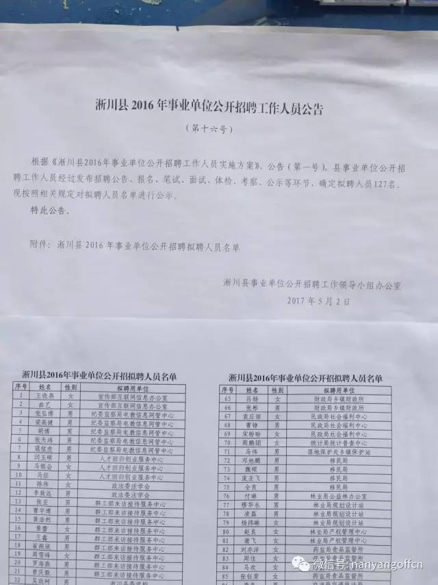 事业单位录用公示名单，公开透明与公平公正的展现