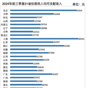 全国31省份人均可支配收入数据揭示，经济差异与增长趋势分析